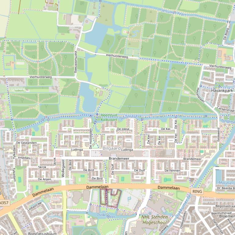 Kaart van het Bruno Silvèrepad.