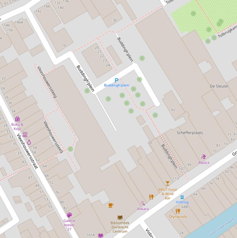 Kaart van het Buddingh’plein.