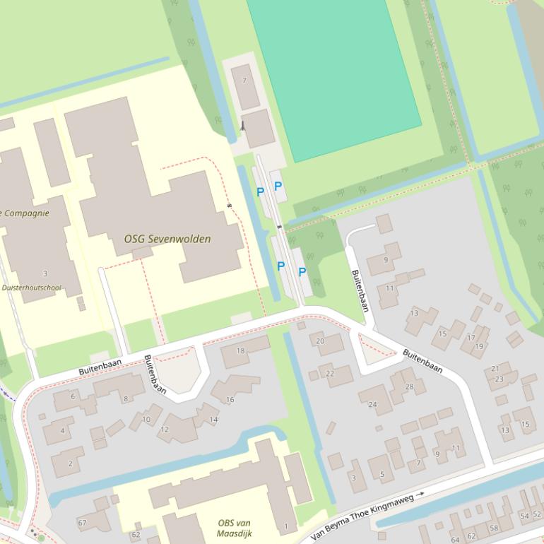 Kaart van  Buitenbaan.