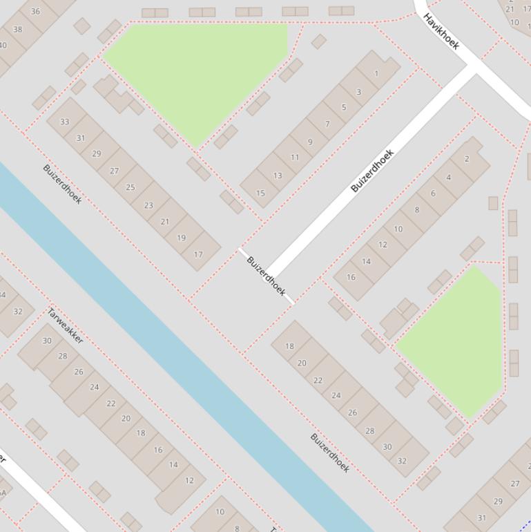 Kaart van  Buizerdhoek.