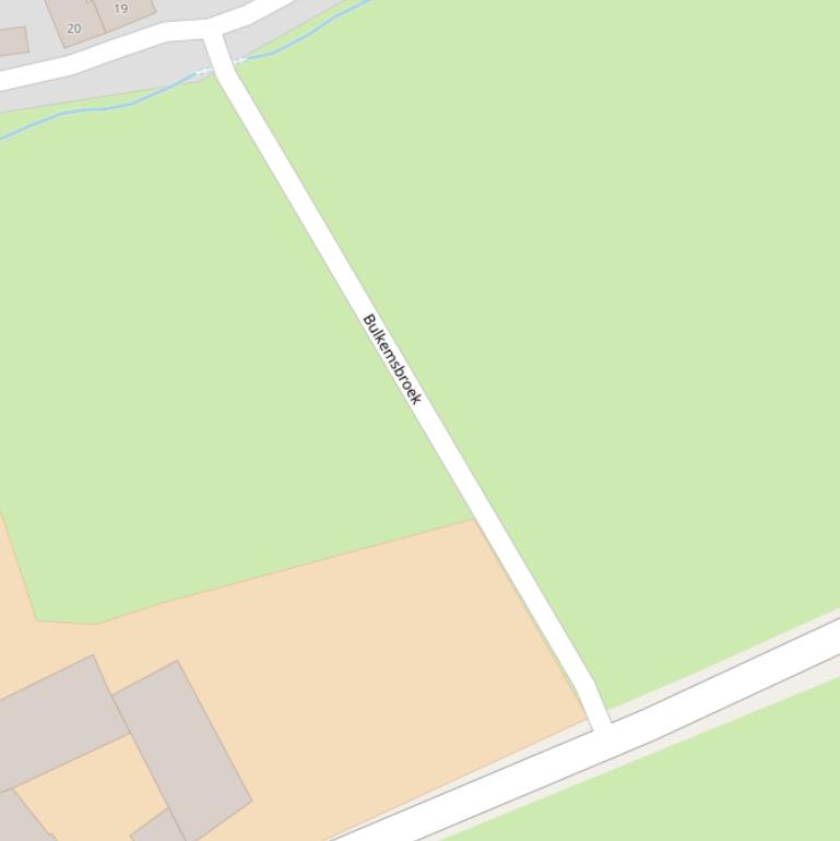 Kaart van de Bulkemsbroekerweg.