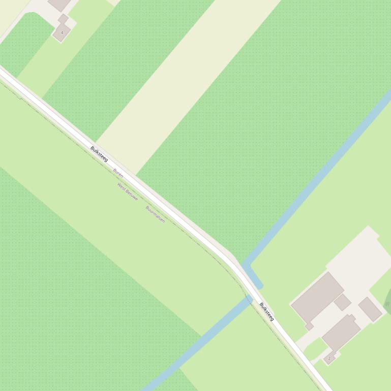 Kaart van de Bulksteeg.