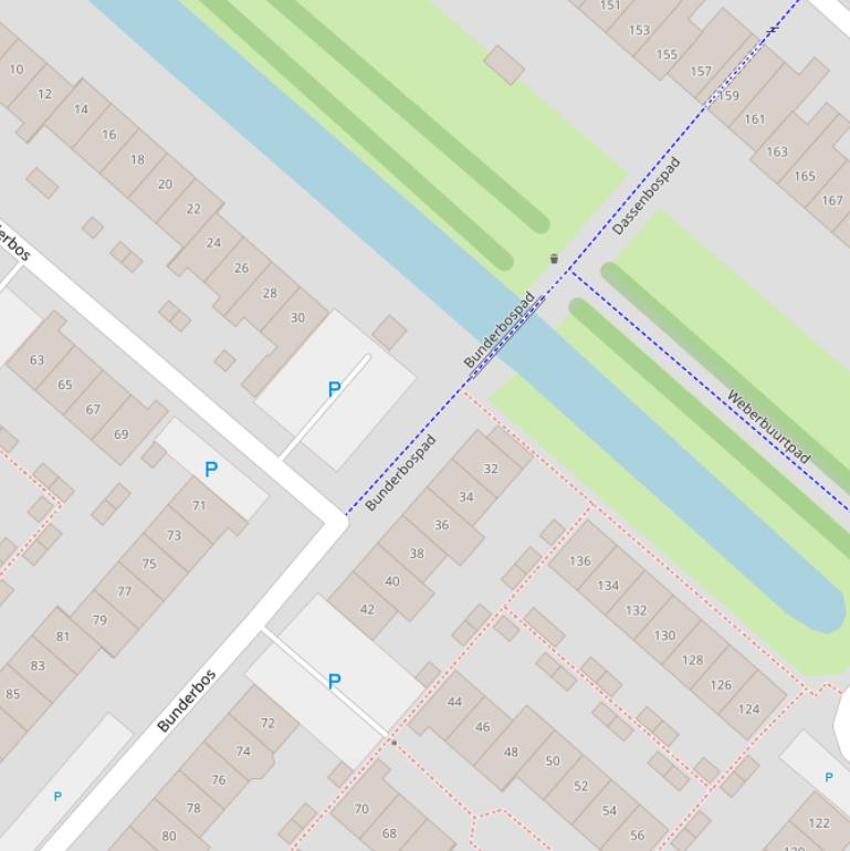 Kaart van het Bunderbospad.