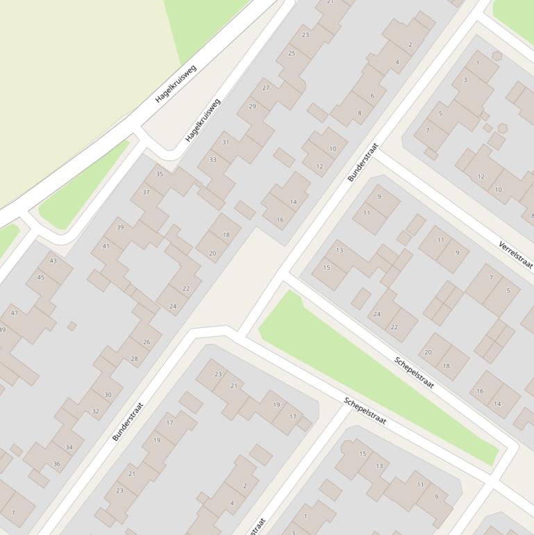 Kaart van de Bunderstraat.