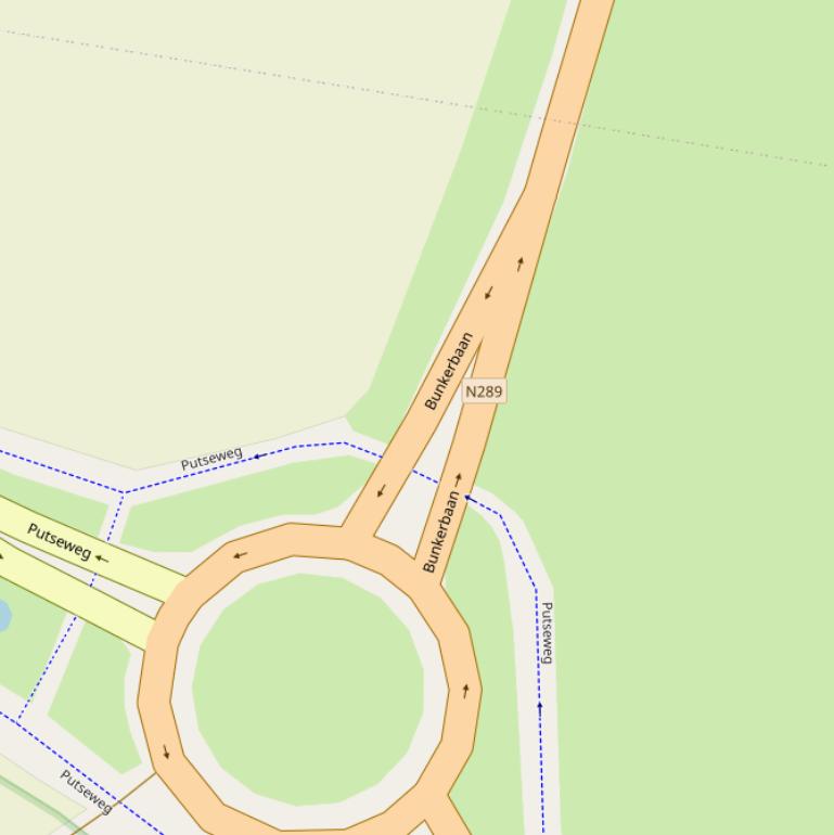 Kaart van  Bunkerbaan.