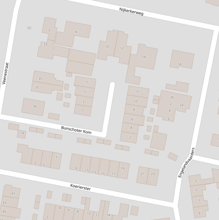 Kaart van  Bunschoter Kom.