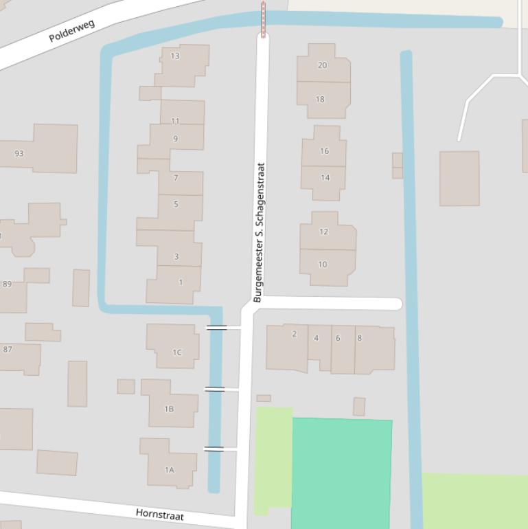 Kaart van de Burg. S. Schagenstraat.