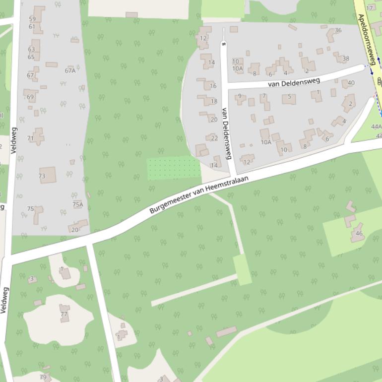 Kaart van de Burg van Heemstralaan.