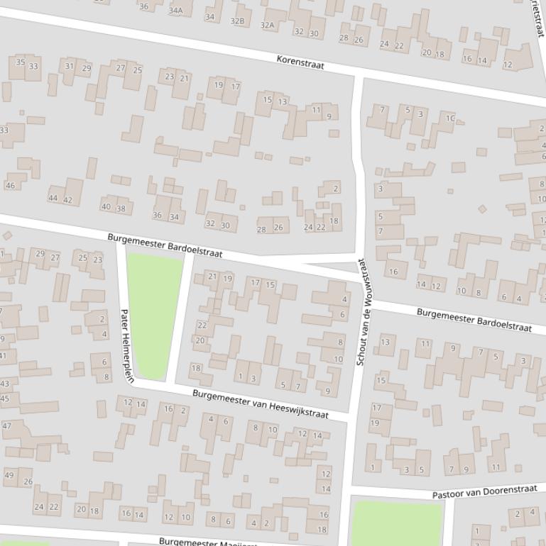 Kaart van de Burgemeester Bardoelstraat.