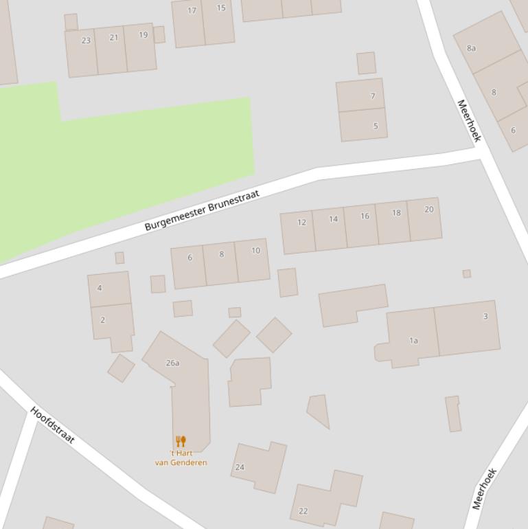 Kaart van de Burgemeester Brunestraat.