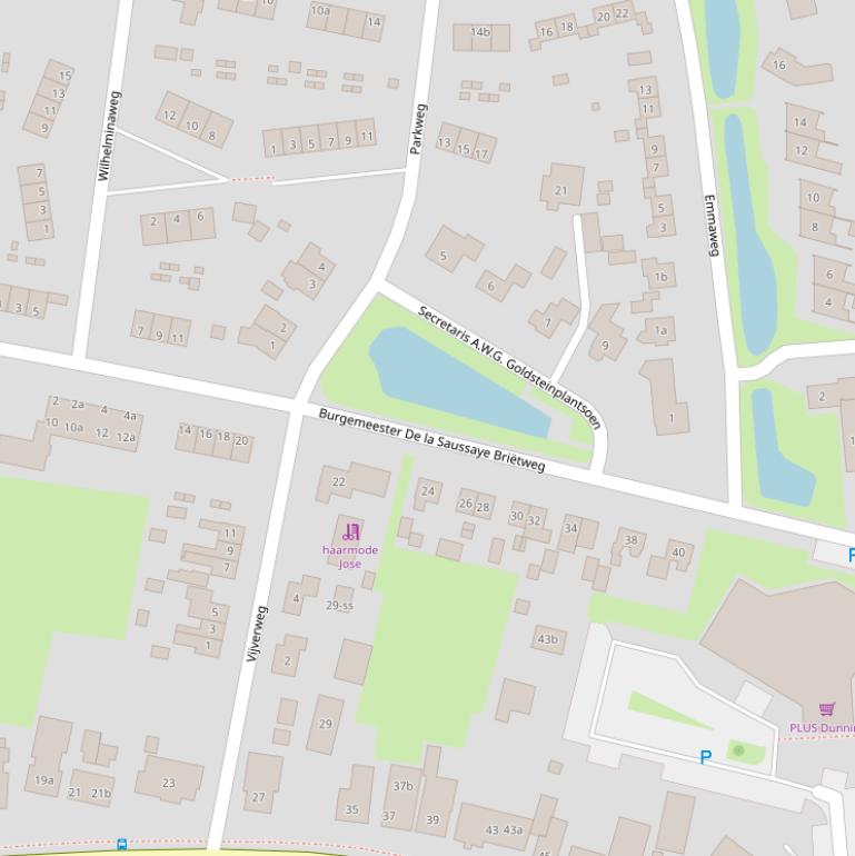 Kaart van  Burgemeester De la Saussaye Briëtweg.