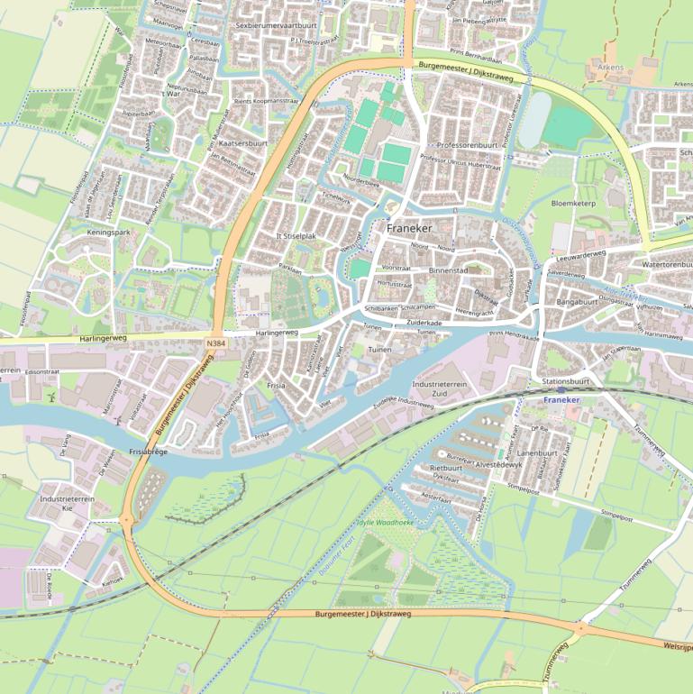 Kaart van de Burgemeester J Dijkstraweg.