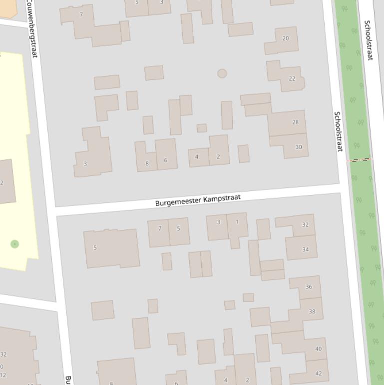 Kaart van de Burgemeester Kampstraat.