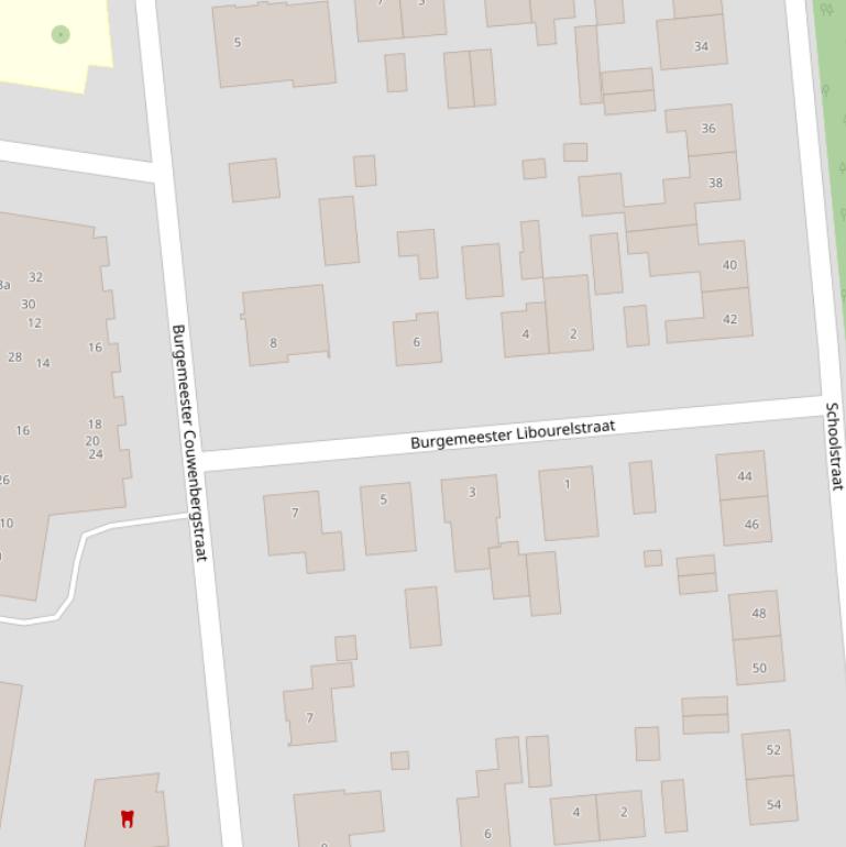 Kaart van de Burgemeester Libourelstraat.