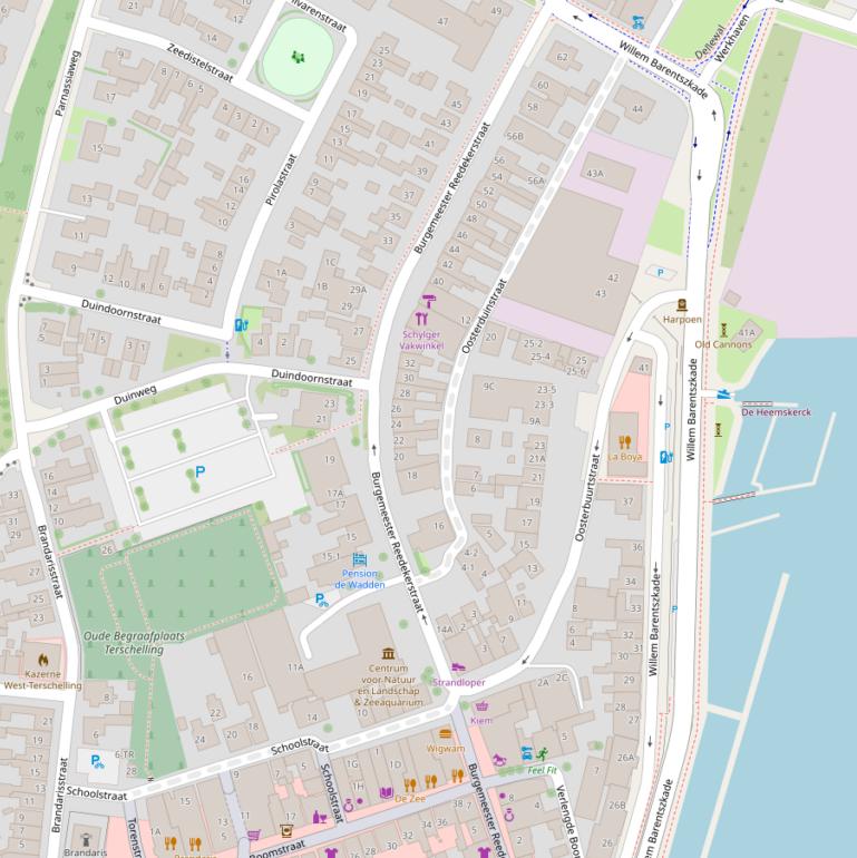 Kaart van de Burgemeester Reedekerstraat.