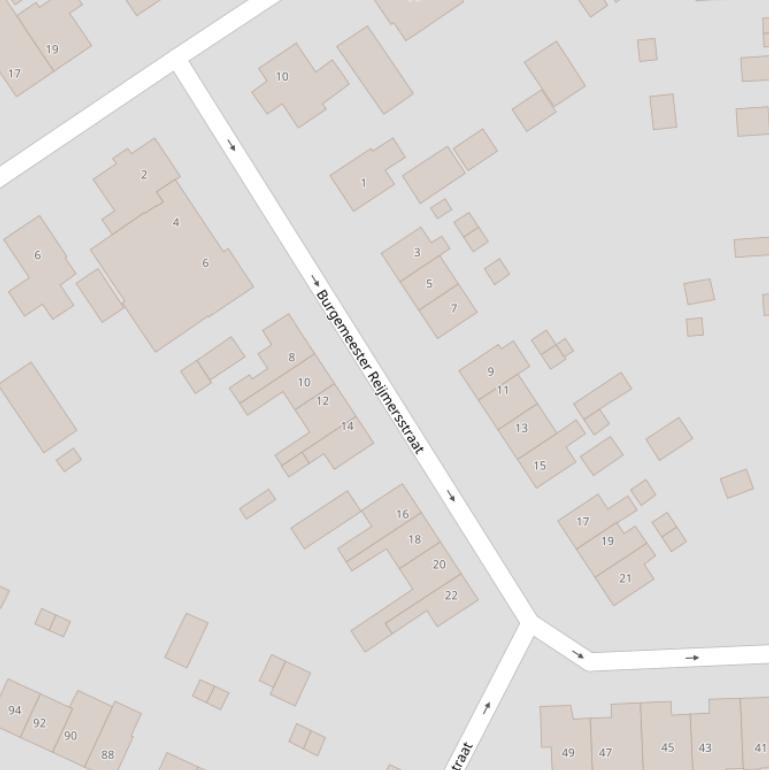 Kaart van de Burgemeester Reijmersstraat.