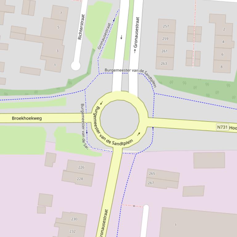 Kaart van  Burgemeester van de Sandtplein.