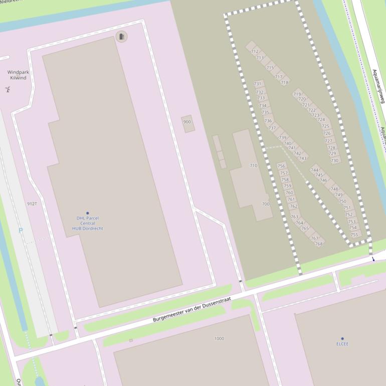 Kaart van de Burgemeester van der Dussenstraat.