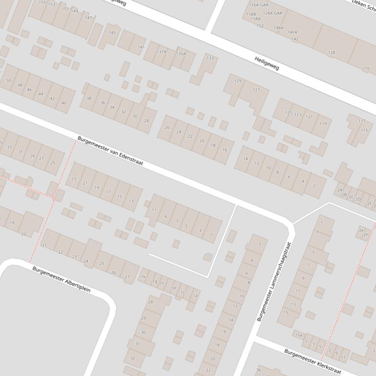 Kaart van de Burgemeester van Edenstraat.