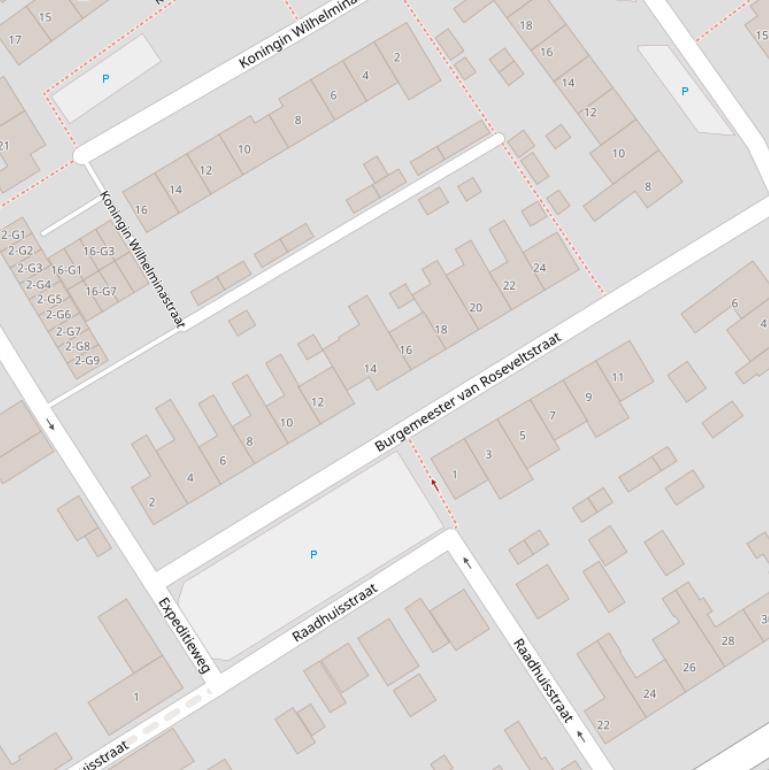 Kaart van de Burgemeester van Roseveltstraat.