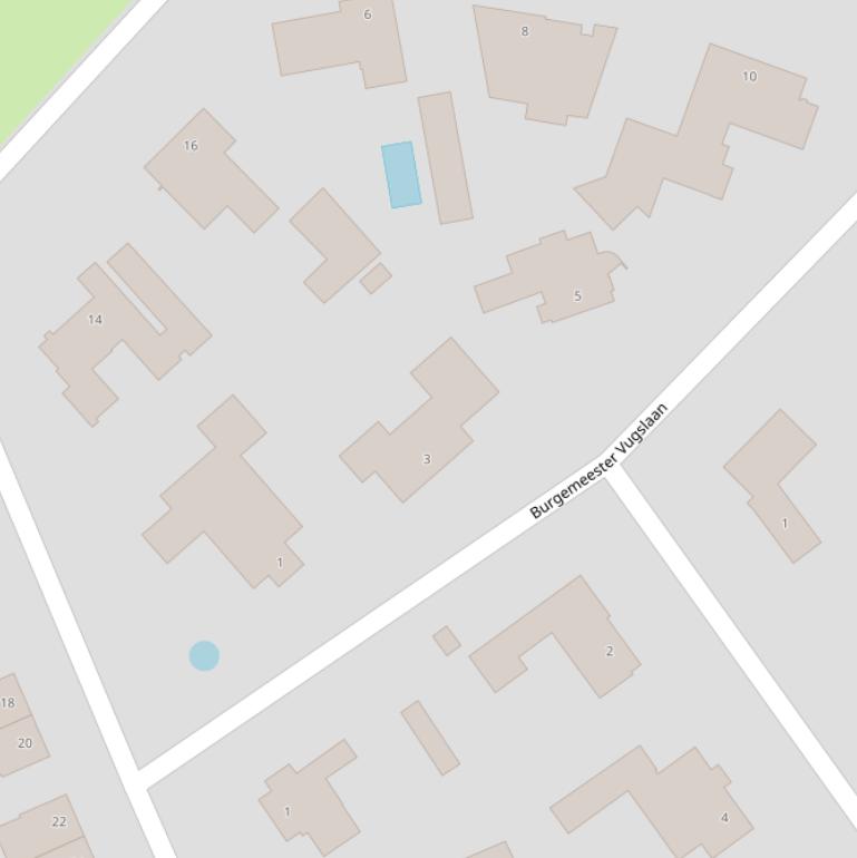 Kaart van de Burgemeester Vugslaan.