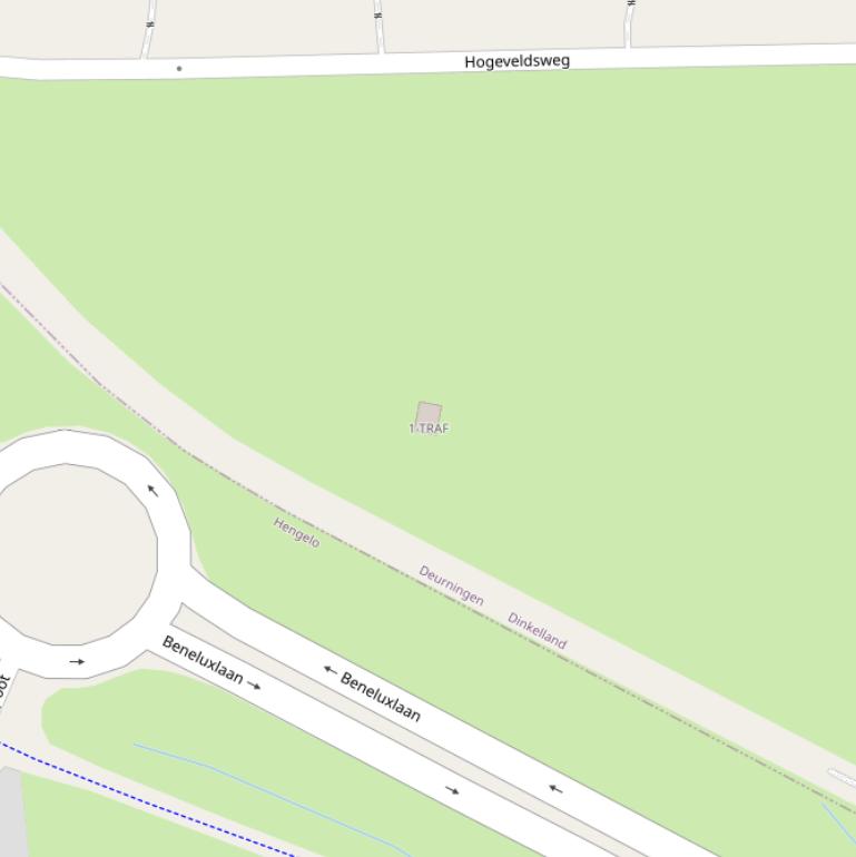 Kaart van de Busscherweg.