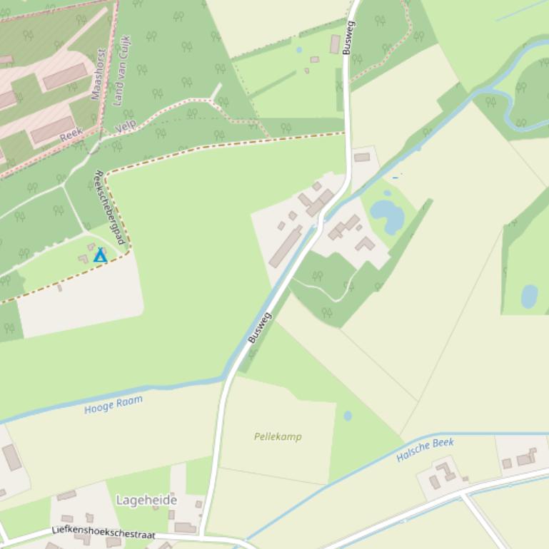 Kaart van de Busweg.