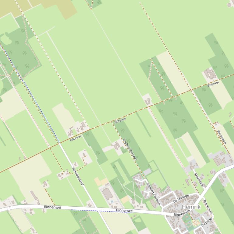 Kaart van  Bûtewei.