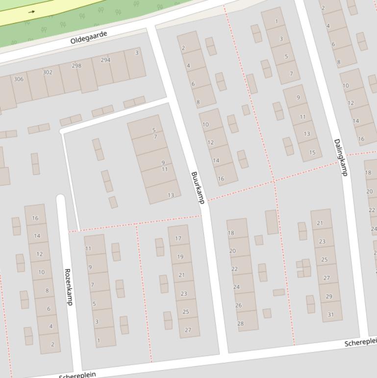 Kaart van  Buurkamp.