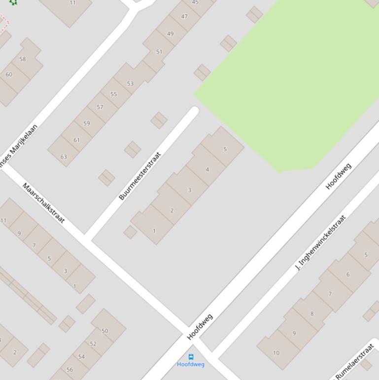 Kaart van de Buurmeesterstraat.