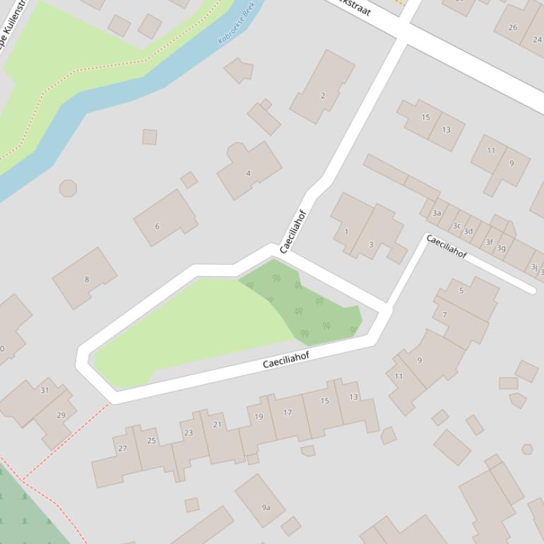 Kaart van de Caeciliahof.