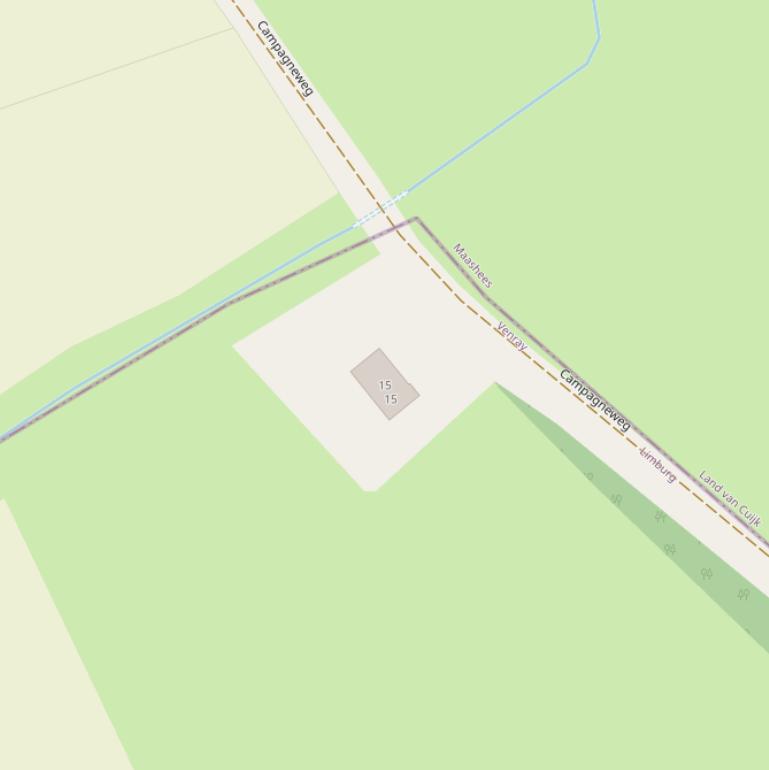 Kaart van de Campagneweg.