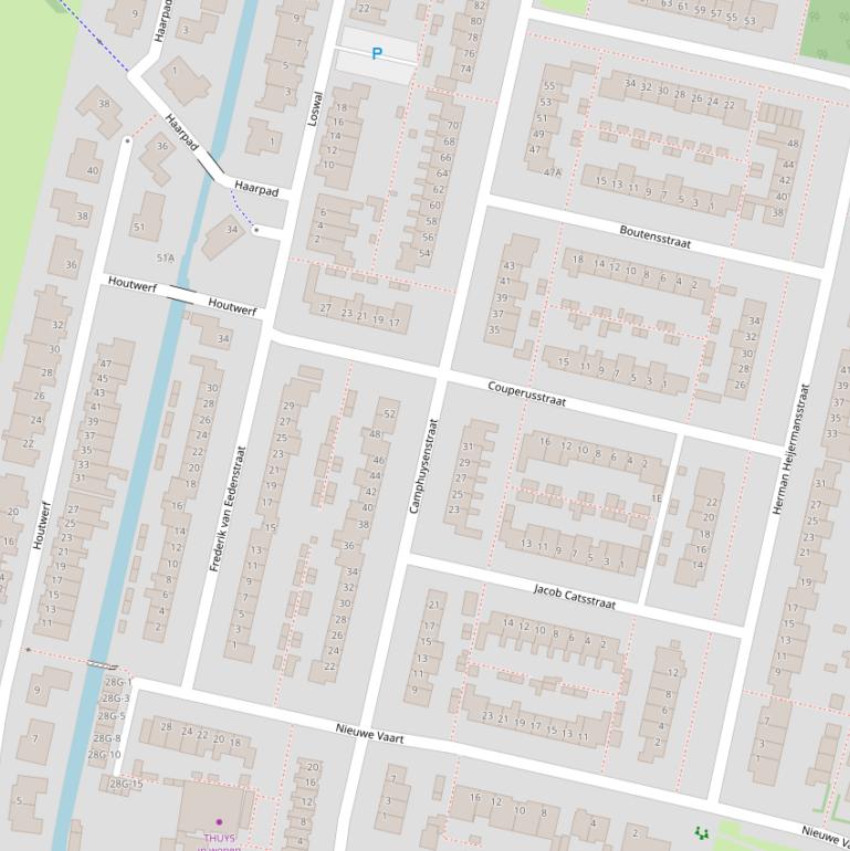 Kaart van de Camphuysenstraat.