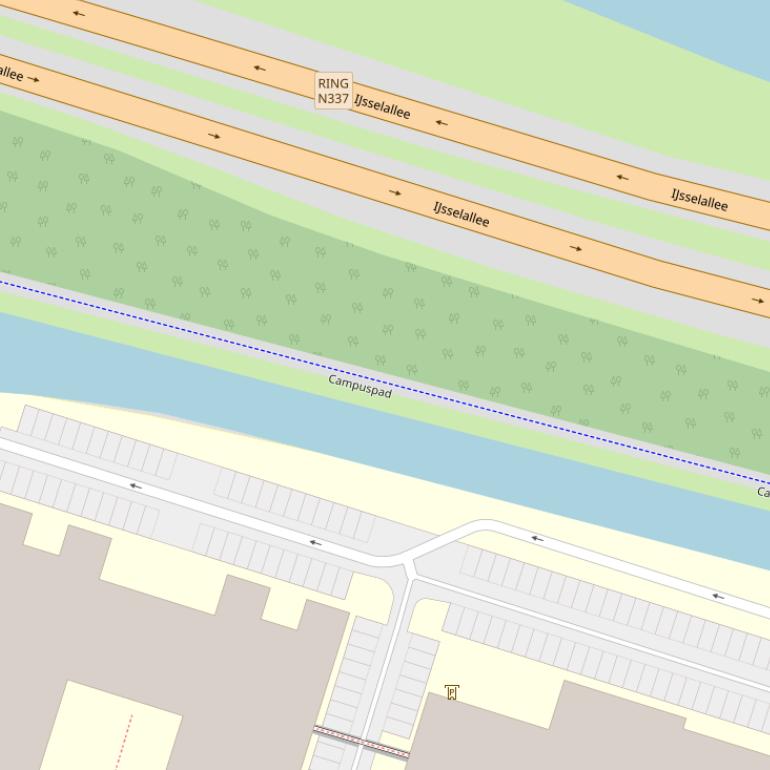 Kaart van het Campuspad.