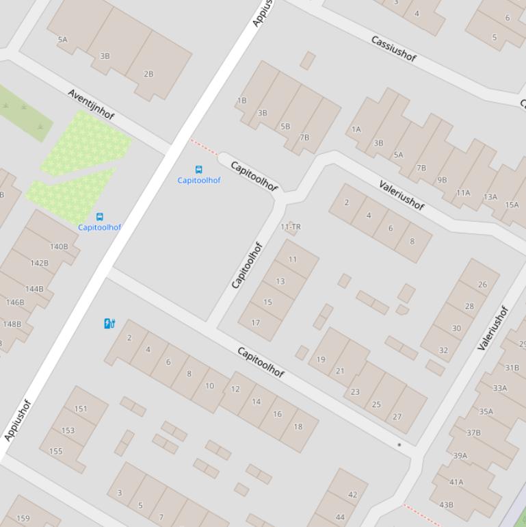 Kaart van de Capitoolhof.
