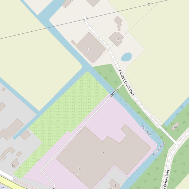 Kaart van de Carolus Clusiuslaan.
