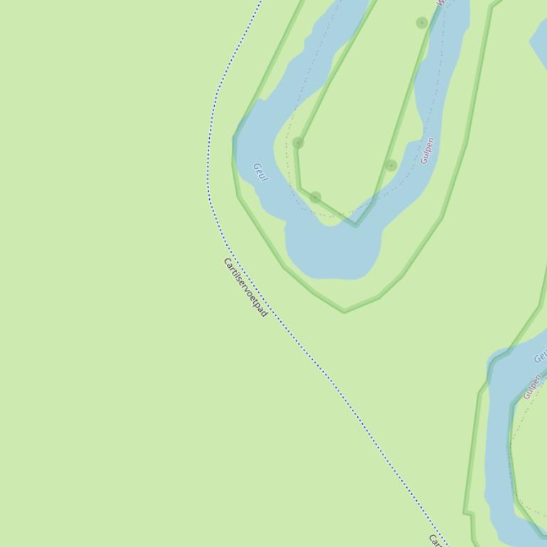 Kaart van het Carthilser Voetpad.