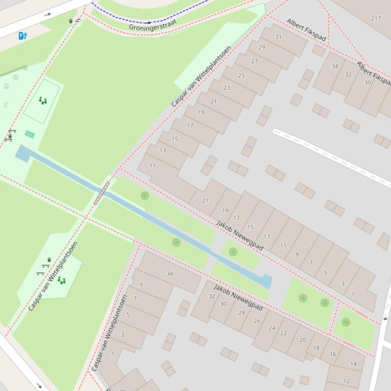 Kaart van het Caspar van Wittelplantsoen.