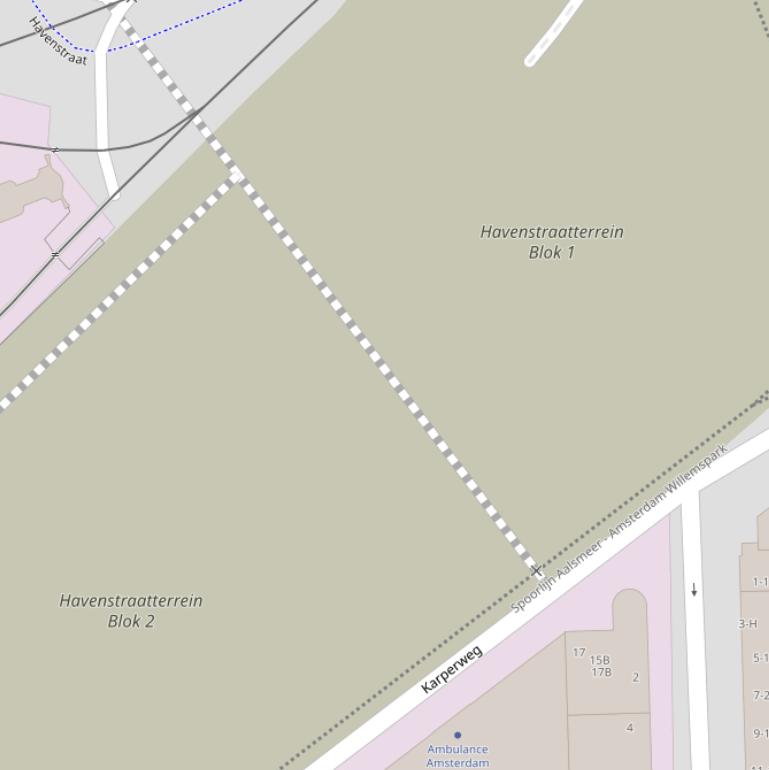 Kaart van de Cassandrastraat.