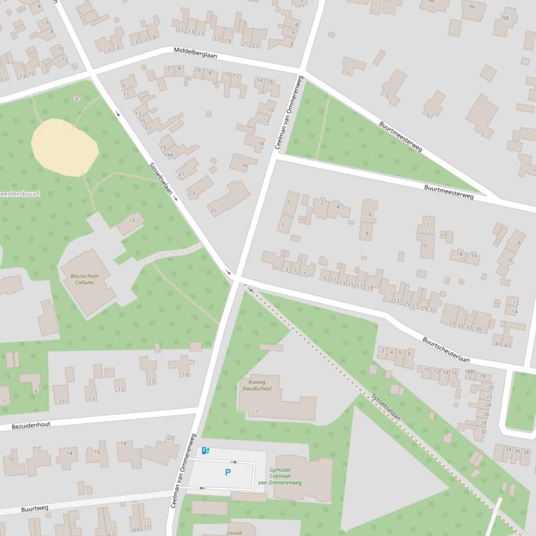 Kaart van de Ceelman van Ommerenweg.