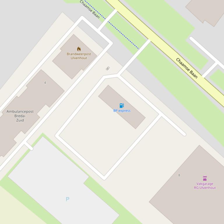 Kaart van  Chaamse Baan.