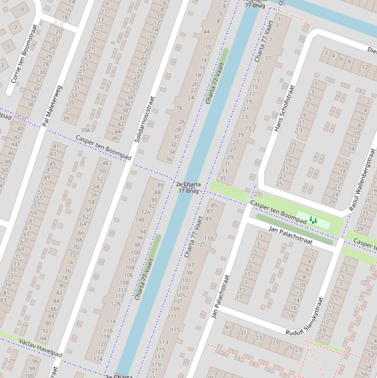 Kaart van  Charta 77-Vaart.