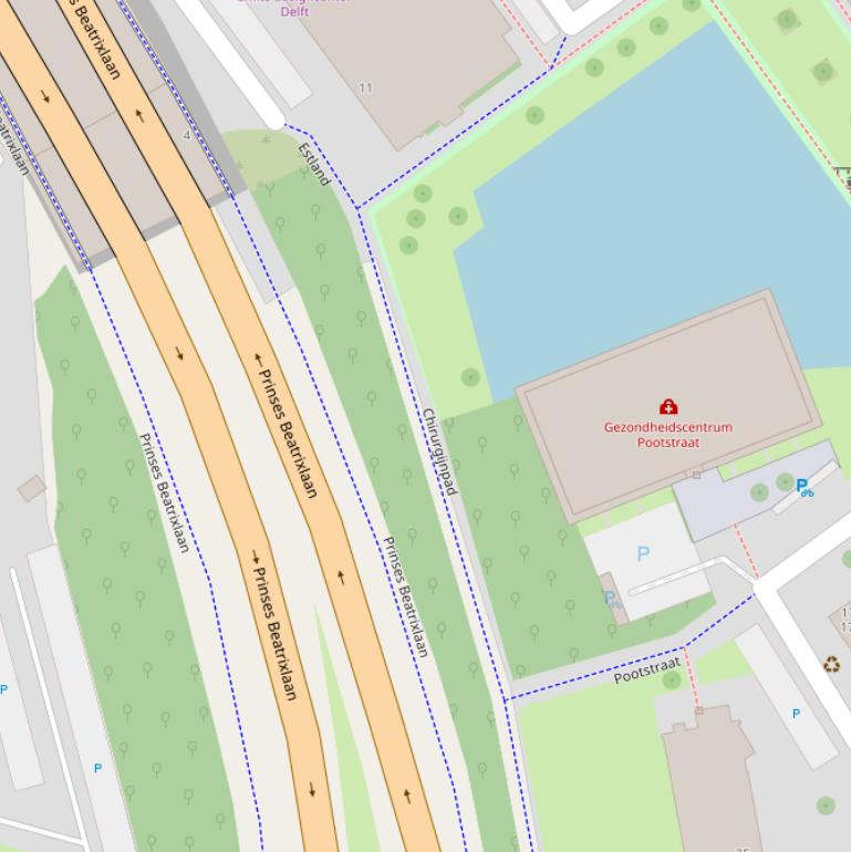 Kaart van het Chirurgijnpad.