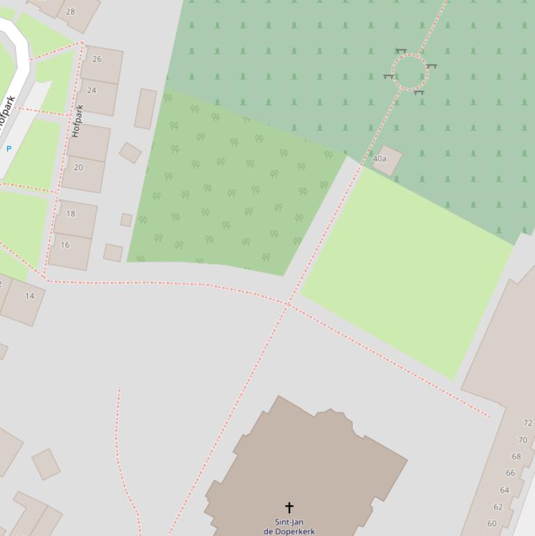 Kaart van het Christoffelpark.