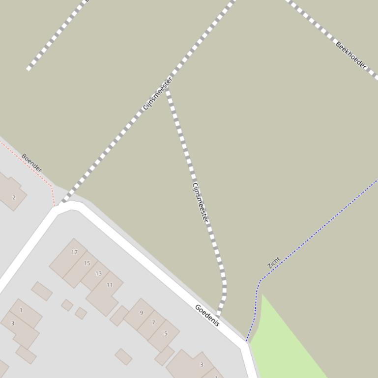 Kaart van  Cijnsmeester.