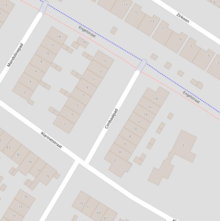 Kaart van het Cimbaalpad.