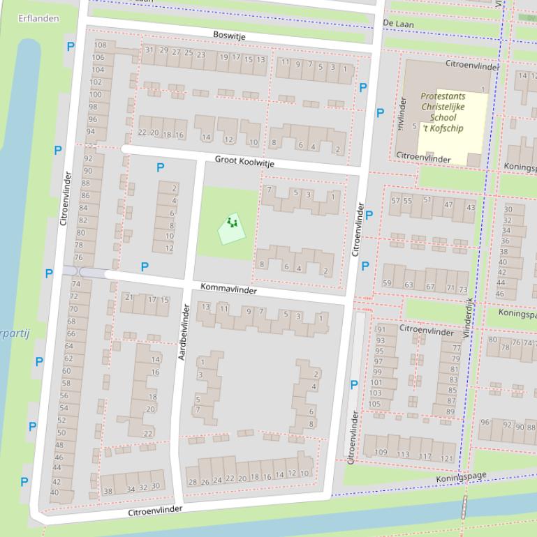 Kaart van  Citroenvlinder.