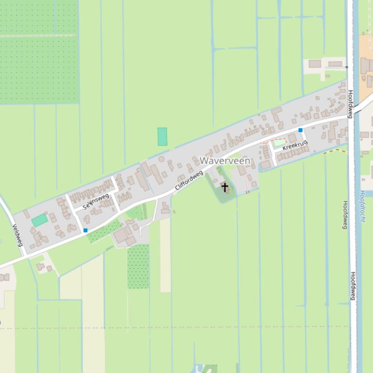 Kaart van de Cliffordweg.