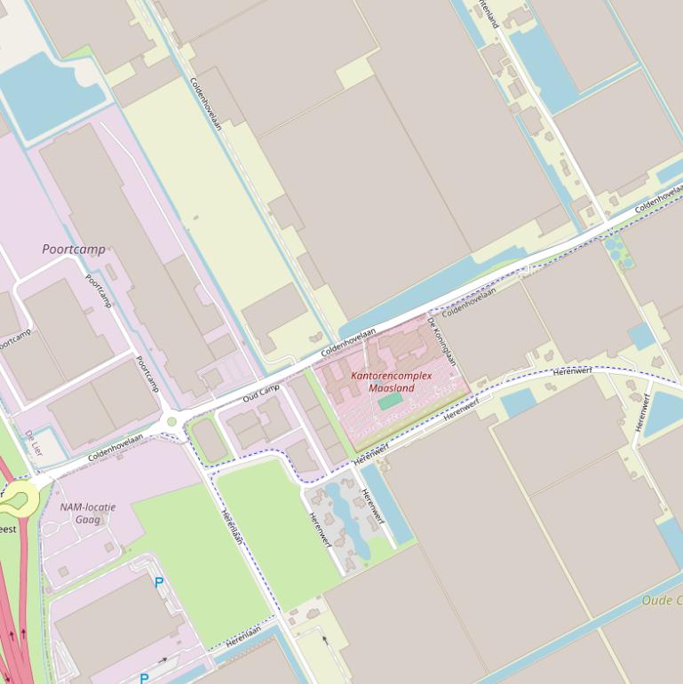 Kaart van de Coldenhovelaan.