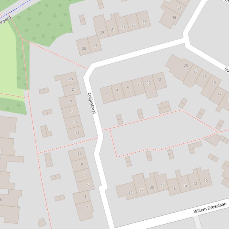 Kaart van de Colijnstraat.